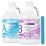 Epoxy Resin Clear Crystal Coating Kit 3.78l/4kg - 2 Part Casting Resin for Art, Craft, Countertop, Wood, Jewelry Making, River Tables