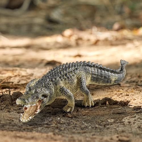 SCHLEICH WILD Life | Alligator 14727 | detailgetreue Tierfiguren | Zoo Spielzeug | tolles Geschenk für Jungen und Mädchen | Deko für Geburtstag | Spielfigur ab 3 Jahren | 19 x 6 x 4 cm