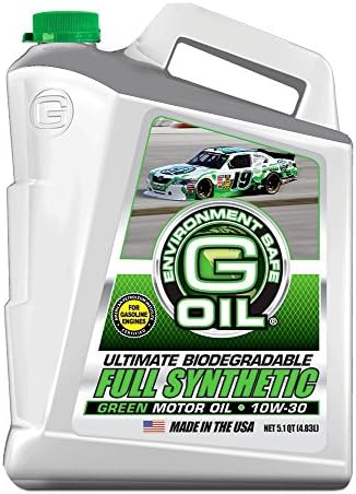Green Earth Technologies 1660 G-OIL 10W-30 Ultimate Biodegradable Full Synthetic Motor Oil - Case of 3/5.1 Quart Jug