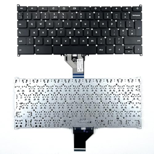 COMOLADO UK �m�[�g�p�\�R���L�[�{�[�h ACER Chromebook 11 CB3-111-C4GD C720 C720P�V���[�Y�p �u���b�N �É� QWERTY�z�� �p���