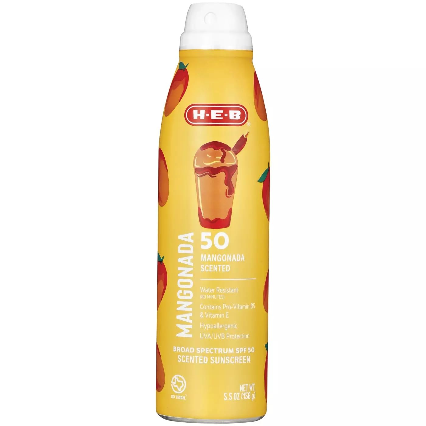 HEB Mango Chamoy Mangonada Sunscreen Spray Oxybenzone Free SPF 50 5 5 oz