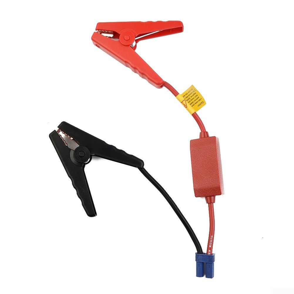 FABULETTA Portable 20000MAh 600A Car Jump Starter with 12V Alllgator Clamps Heavy-Duty 10 AWG Cables Red 8 Black