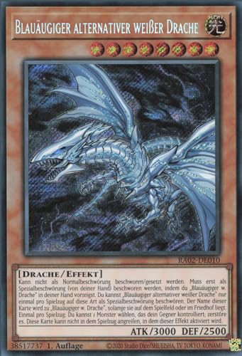 Blauäugiger alternativer weißer Drache (V.3) RA02-DE010 Secret Rare Deutsch Boosterfrisch 1. Auflage - 25th Anniversary Rarity Collection II - mit ReCollectibles-Versandschutz - für Yu-Gi-Oh!