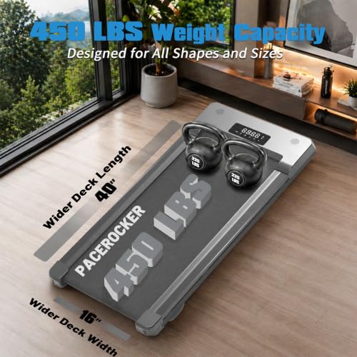 Image of Walking Pad Treadmill 450 lb, Under Desk Treadmill, 12% Auto Incline