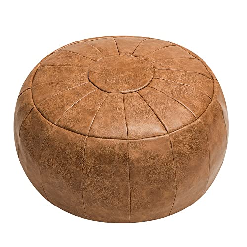Rotot Unstuffed Pouf Cover, Ottoman, Bean Bag Chair, Foot Stool, Foot Rest, Storage Solution Or Wedding (Empty & New) (Amaretto) #TOP17