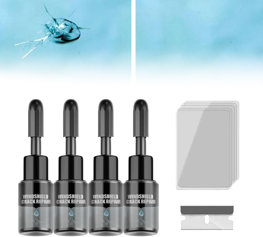 Windshield Crack Repair Kit, Cracks Gone Glass Kit DIY