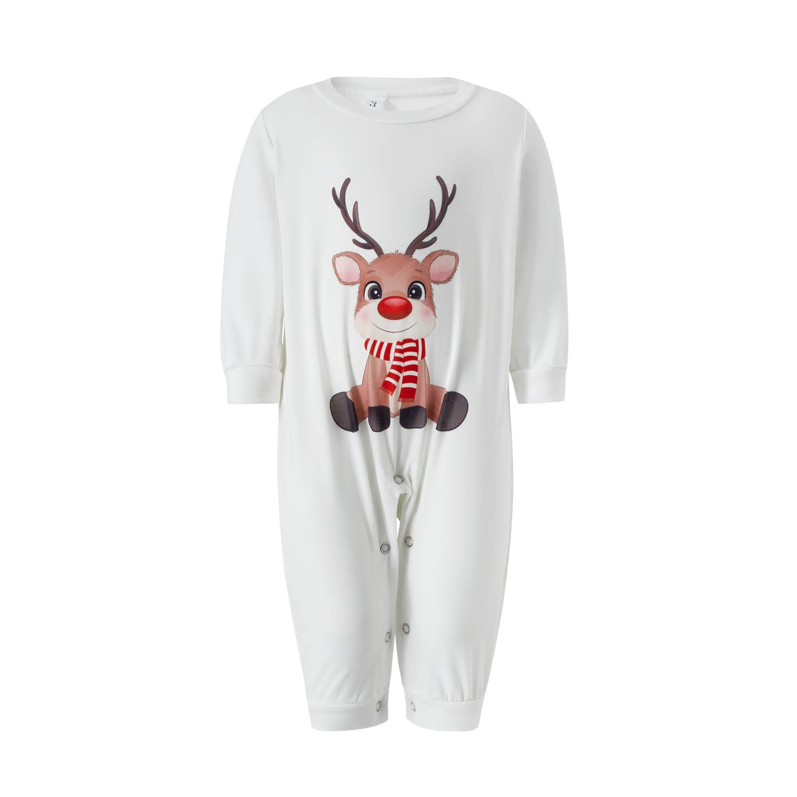 FeMereina FamilyConjunto de pijama de Navidad a juego con estampado de elk para adultos y niños, juego de ropa de descanso familiar