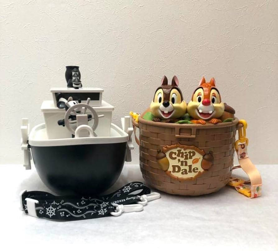 東京ディズニーリゾート　チップとデール　ポップコーンバケット 2個セット Amazon.co.jp: ポップコーンバケット 2点セット チップとデール