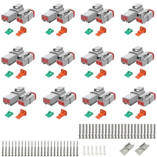 Conector de cable eléctrico impermeable Deutsch DT de 2 pines para rutas en vehículos todoterreno