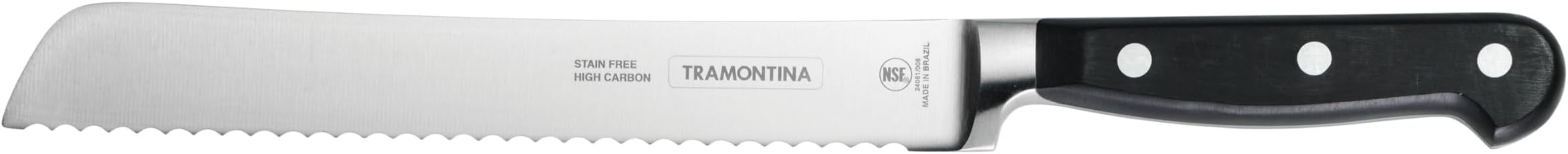 Pro Series Forged 8-Inch Serrated Bread Knife, Stain-free High-Carbon Steel Kitchen Knives for Cooking