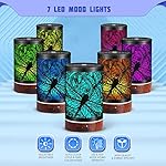 Essential Oils Diffuser,Aromatherapy Diffuser,Birthday for Women Mom Grandma,Metal Cool Mist Humidifier with 7 Colors Lights Waterless Auto Off Air Diffusers (Dragonfly) - Image 2