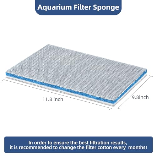 Image of Multi-Layer Aquarium Filter Media - Customizable Filter Floss and Sponges for Fish Tanks & Ponds