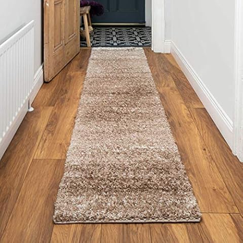 Thick Super Soft Beige Hall Runner Rug Cover