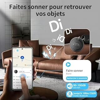 Tracker GPS Android Senza Abbonamento, Smart Tag, Funziona con Google Dov'è App, Localizzatore GPS, Trova Oggetti, Localizzatore Bluetooth per Chiavi/Bagagli/Valigie/Bambini/Portafoglio/Animale