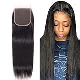 5X5 HD Lace Closure Human Hair Transparent Lace Closure Pre Plucked with Baby Hair Bleached Knots Brazilian Virgin Human Hair 12 Inch 5X5 HD Lace Clocusre Natural Color(Transparent 5X5 lace closure, 12)