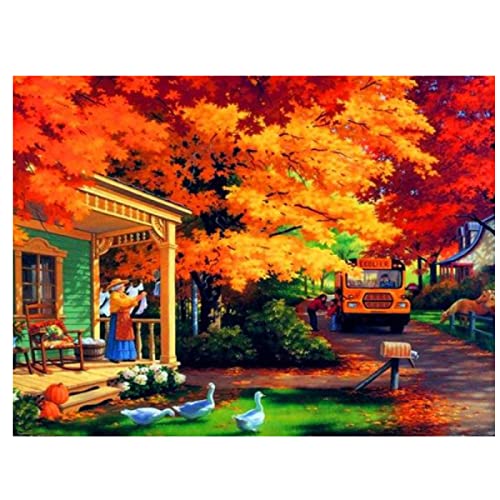 Peinture au diamant 5D pour une décoration murale maison chaleureuse 30x40cm
