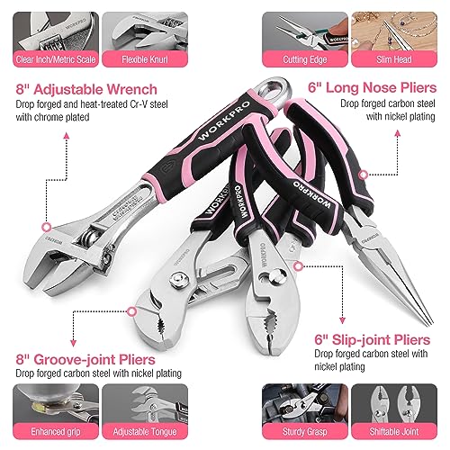 WORKPRO Pink 277-Piece Tool Kit