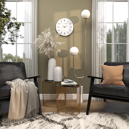 Deco 79 67837 Cosmoliving By Cosmopolitan Marble Decorative Wall Clock Wall Clock thumb #7