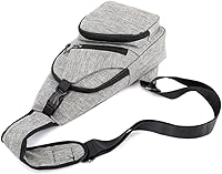 Vista 3 de TENDYCOCO 2 correas ajustables, correa de hombro ajustable para hombre, bolsa de pecho para hombre, bandolera casual