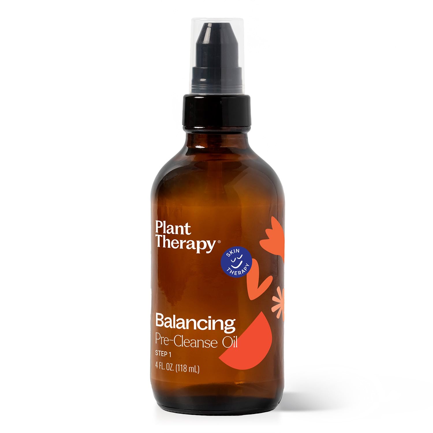Plant Therapy Balancing Pre-Cleanse Oil 4 oz, Gentle Oil Facial Cleanser for Normal to Dry Skin, Removes Makeup, Dirt and Impurities