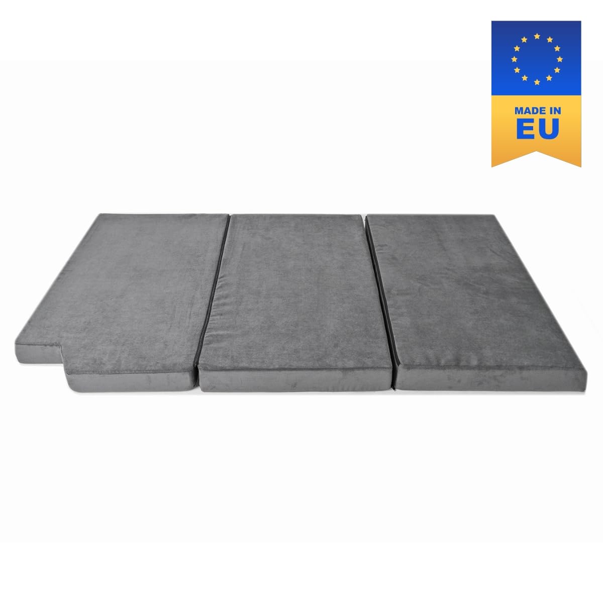 Colchón viscoelástico para VW T5/ T6 California, cama plegable Mayaadi-Home, colchón plegable plegable para el autobús, camping, cama de invitados, plegable, 200 x 115 x 10 cm, color gris oscuro