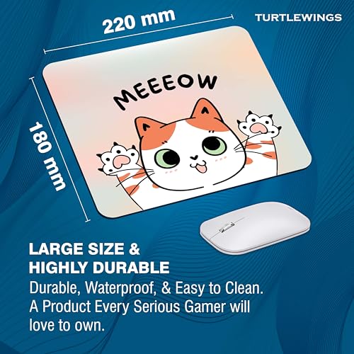 Image of TURTLEWINGS | Mousepad | Inspirational Quote Mousepad - 22x18 cm, 3mm Thick | Abstract Design Non-Slip Rubber Base | Office, Study & Gaming Use | Premium Smooth Surface 222 (10)