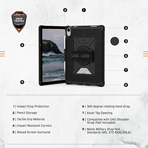 URBAN ARMOR GEAR UAG Designed for iPad 11" A16 11th Gen 2025, 10.9" 10th Gen 2022 Case A3354 A3355 A2696 - Image 2