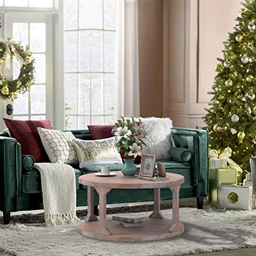 Modern Round Coffee Table Solid Wood+MDF Coffee Table for Living Room Modern Round Coffee Table Solid Wood+MDF Coffee Table for Living Room