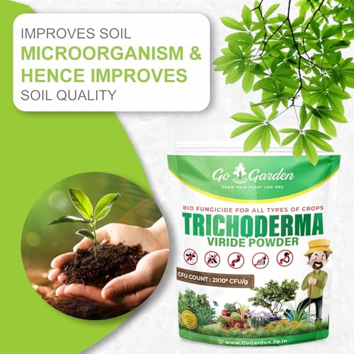 Image of Go Garden Trichoderma Bio Fungicide for Plants 900g x 3 Pack | Organic Fungus Control Powder | 2 x 10⁸ CFU /g High Strength Formula | Controls Root Rot & Wilt | Soil Health Booster