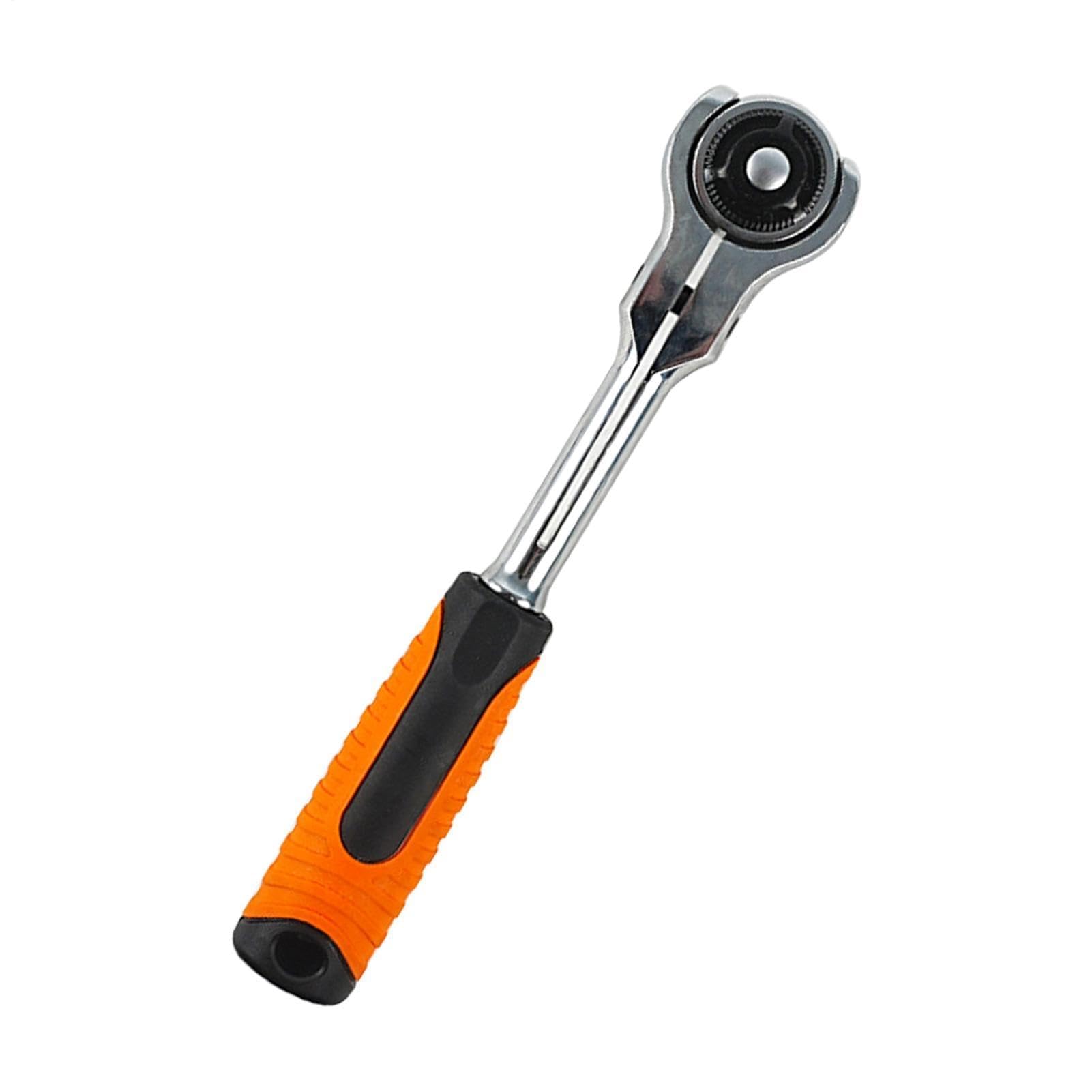 Herramienta de llave de carraca, cabezal giratorio de 72 dientes para reparación de automóviles, garaje, hogar, bicicleta, motocicleta y mantenimiento de automóviles