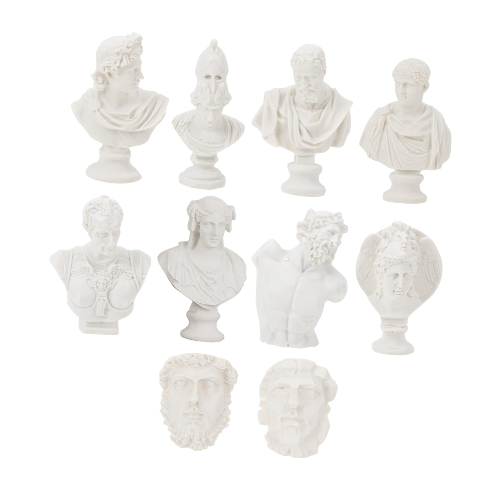 Adornos de estatuas Adornos, 10 piezas de estatuas de yeso, adornos decorativos for sala de estar, adornos, esculturas, carteles, decoración de coches, accesorios decorativos for el hogar, escultura d