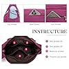 YYW Women Multi Pocket Crossbody Bag Nylon Waterproof Casual Travel Shoulder Handbag Messenger Bag(Black) #3