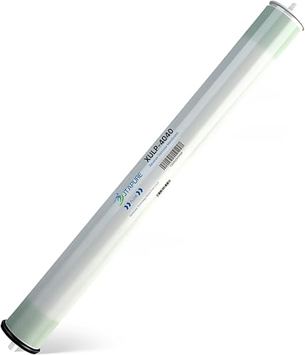 Membrana RO XULP4040, filtro de ósmosis inversa de presión extra baja de 4 x 40 pulgadas, 2600 GPD de alto flujo a 100 PSI, rechazo estable del 99%,