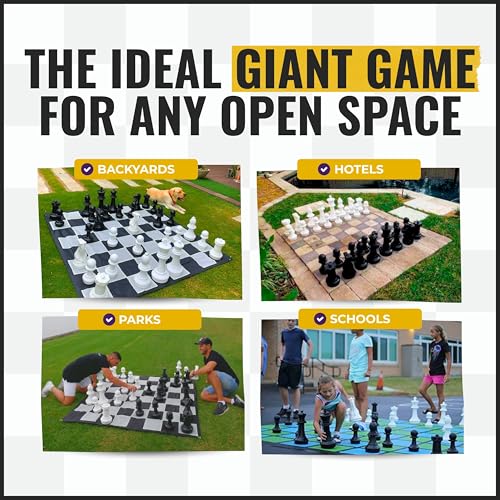 Juego Gigante de Ajedrez MegaChess con Rey 16 Pulgadas miniatura 3