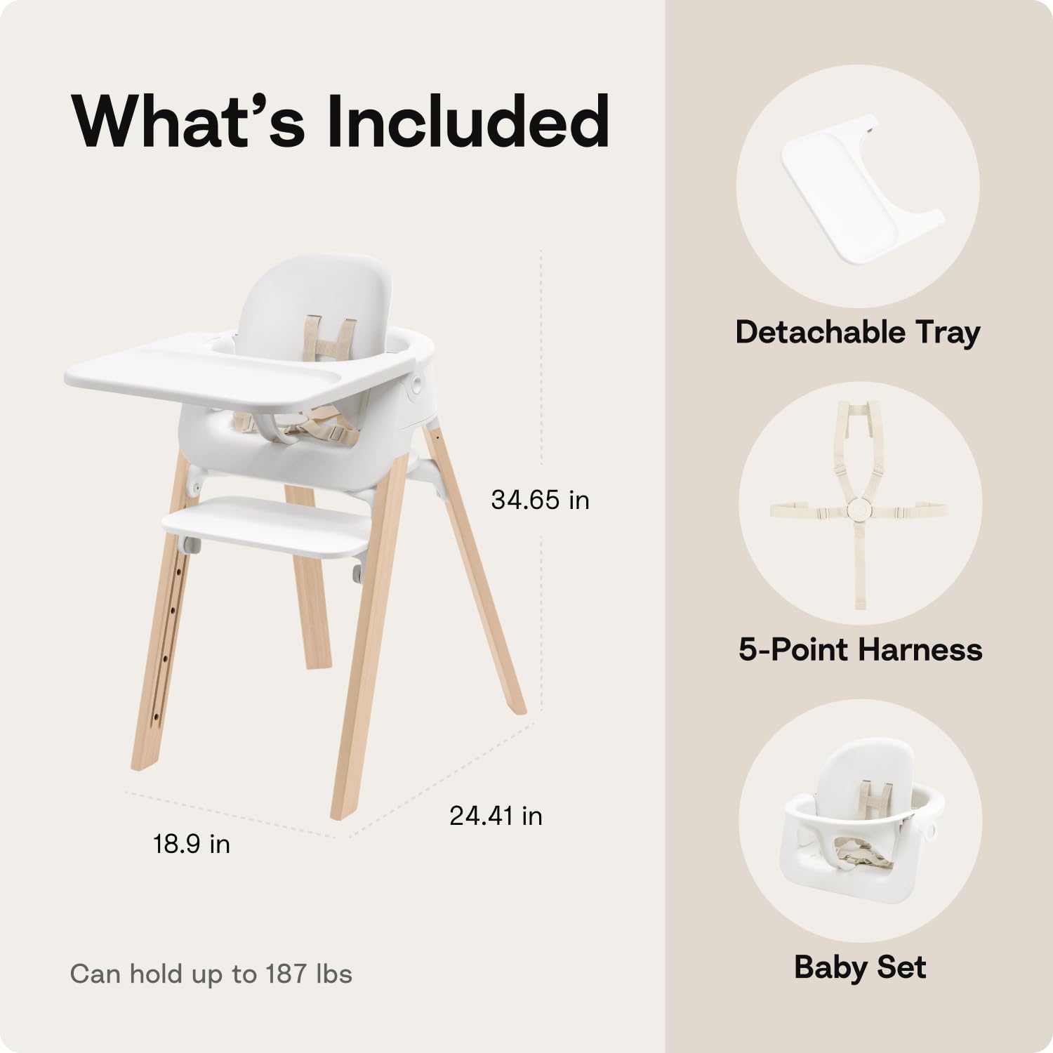 Stokke Steps High Chair for Babies & Children from 6 Months to 10