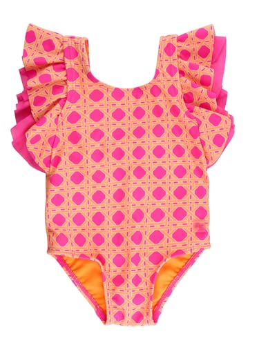 Image of RuffleButts Baby /Toddler Girls Ruffle Strap One Piece Swimsuit w /UPF 50+ Sun Protection