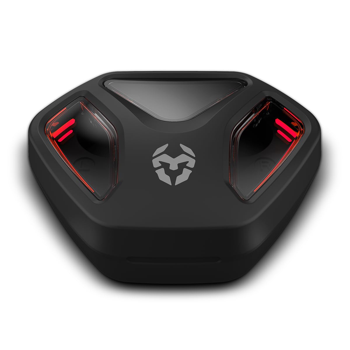 KROM KALL - Casque stéréo Gaming Intra-auriculaire, Microphone intégré, Bluetooth 5.3 zéro Latence, Push to Talk, autonomie de 12 Heures, étui de Chargement, câble USB Type-C Inclus, Noir
