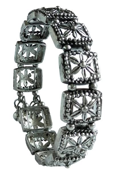 RedChimes Traditional Oxidised Antique Adjustable Bracelet Kada for Women and Girls (B0B125K2XC) Amazon Price History, Amazon Price Tracker