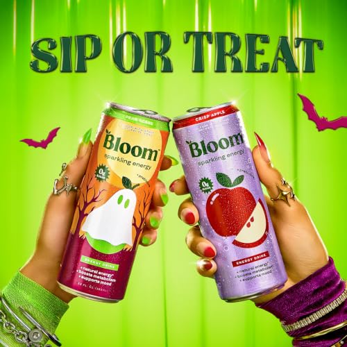 Image of Bloom Nutrition Zero Sugar Energy Drink, Pear Scare, 12oz 12pk