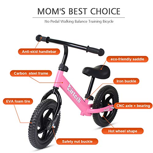 Birtech BT2003 12 Inch Toddler Balance Bike For Kids 2-6 Years Old thumb #1