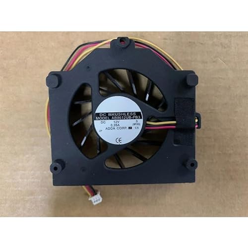 AB0612UB-PB3 DC 12V Cooling Fan, 0.35A 3-Pin 6025 4250RPM, Industrial Quiet Ball Bearing Fan for Inverter/Control Cabinet