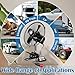 Tujoe 2 Pcs Portable Car Fan with Car Cigarette Lighter Electric Cooling 12 Volt Oscillating Fan 12 Volt Fan Automobile Vehicle 360 Degree Swivel Fan with Clip for Car Truck Supplies, Black (10 Inch)