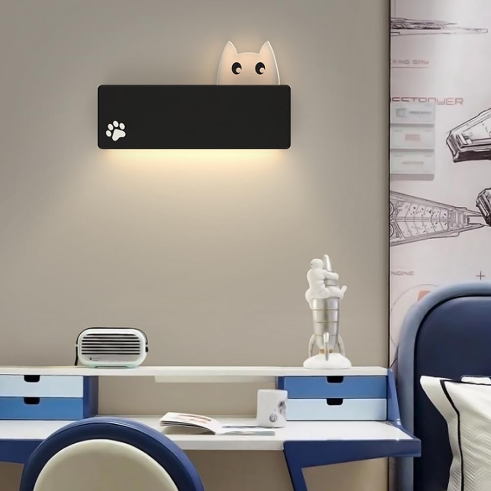 Applique Murale Pour Chambre D'Enfant, Appliques Murales En Aluminoir Avec Abat-Jour En Acrylique, Applique Murale Moderne À Led 9 W, Appliques Murales De Chambre De Princesse De Concepti/Dimm