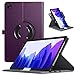 Produktbild TiMOVO Hülle Kompatibel mit All-New Samsung Galaxy Tab A7 10.4" 2020 Release (SM-T500/T505/T505N/T507), PU Lederhülle 90° Drehbar Multi-Winkel Hülle Auto Schlaf/Wach Ständer - Violett