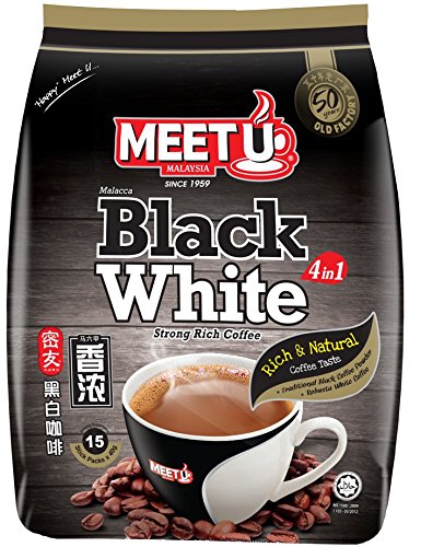 2-Pack/Meet U Malacca 3 In 1 WHITE Coffee/Top Grade Arabica & Robusta Brew/Crafted With Finest Non-Dairy Creamer/Aroma Rich, Mild Smooth Pure White Coffee (Original Classic)