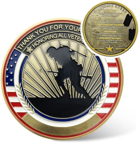 Challenge Coin „Thank You For Your Service“ – Militär Münze, Veteran
