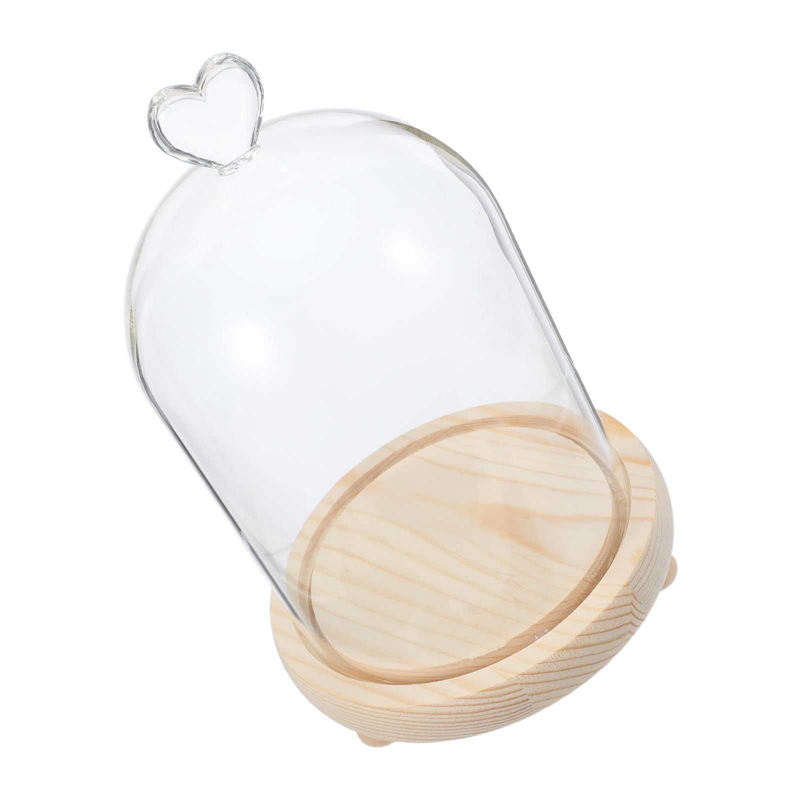 Cloche en verre de cœur cadeau idéal pour mariage et fête