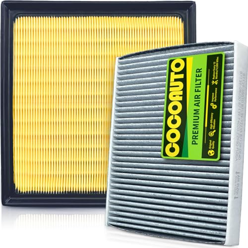 COCOAUTO Engine & Cabin Air Filter Kit for Crosstrek (2018-2024) Outback (2020-2025 2026) Ascent (2019-2026) Impreza 2.0L Only (2017-2026) Legacy 2020-25 CA12295 16546AA16A 8713958010