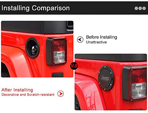 Capas de tanque de combustível para Jeep Wrangler JK 2007-2017 Capa de óleo para Jeep Wrangler Acess