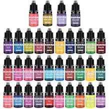 34 Color Liquid Dye Set for Candle Making Candle Dyes Set Liquid Colorant Pigment Set for Colorful Candle Making